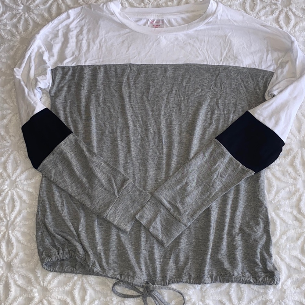🌸NoBo juniors drawstring color block long sleeve